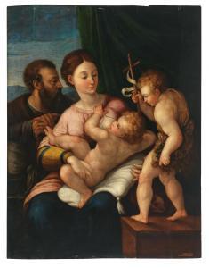 LONGHI Barbara,Holy Family with the Infant Saint John the Baptist,Palais Dorotheum 2023-05-03
