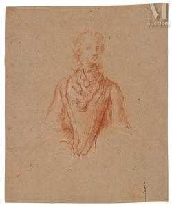 LONGHI Pietro 1701-1785,Etude de femme en buste portant une colerette,Millon & Associés 2024-03-21