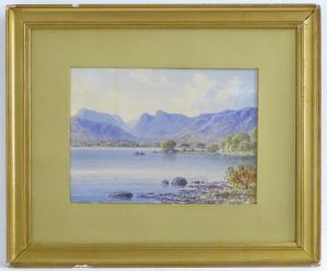 LONGMIRE William Taylor 1841-1914,A view of a tarn in the Lake District wi,1884,Claydon Auctioneers 2021-11-06
