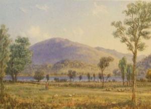 LONGMIRE William Taylor 1841-1914,Figures in Mountain River Landscape,1894,Keys GB 2011-04-08