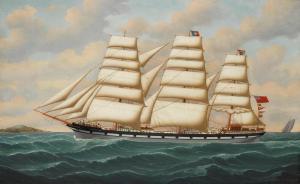 LOOS Henry 1870-1894,The ship Lindisfarne outward bound,1892,Bonhams GB 2017-06-14