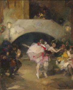 LOOSCHEN Hans 1859-1923,Ballettszene,1910,Galerie Bassenge DE 2020-06-05