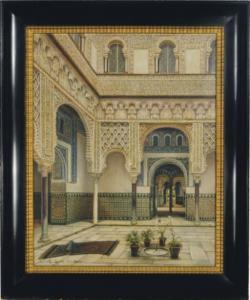 LOPEZ CANTERO M 1800-1900,The interior courtyard of a Moorish court,Christie's GB 2007-12-13