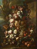 LOPEZ DEI FIORI Gasparo 1677-1732,Coppia di nature morte con fiori,Cambi IT 2018-11-14