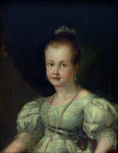 LOPEZ PIQUER Bernardo 1800-1874,Retrato de Isabel II niña,Alcala ES 2020-10-28