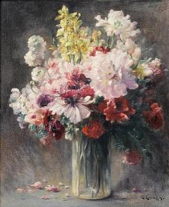 LOPISGICH Georges Antonio 1854-1913,Mixed flowers in a glass vase,Sotheby's GB 2007-07-16