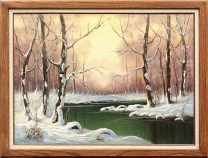 LOPP Leonard Harry 1888-1974,Winter Creekside,1963,Clars Auction Gallery US 2011-09-10