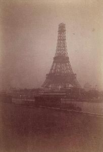 LOPPE Gabriel 1825-1913,Construction de la tour Eiffel, Paris,1889,Yann Le Mouel FR 2024-03-22
