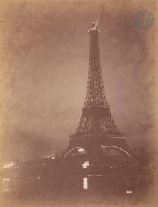 LOPPE Gabriel 1825-1913,Tour Eiffel illuminée,1895-1900,Ader FR 2022-06-14