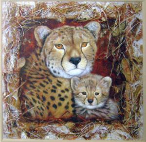 LORD TERRY 1900-1900,Cheetah and cub,Lots Road Auctions GB 2008-08-30