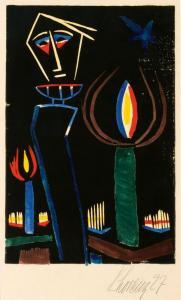 LORENZ Karl (Lovis) 1888-1961,Das große Licht,1927,Stahl DE 2024-02-24