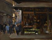 LORENZ MELLENBACH Richard 1858-1950,China Town, San Francisco,Santa Fe Art Auction US 2007-11-10