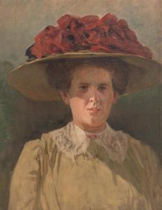 LORENZ MELLENBACH Richard 1858-1950,Portrait of Marie Kaufmann,Hindman US 2023-05-19