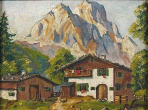 LORENZ Richard 1858-1915,Chalet dans la montagne,Aguttes FR 2010-06-14