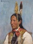 LORENZ Richard 1858-1915,Indian Portrait,1910,Christie's GB 2008-10-29