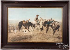 LORENZ Richard 1858-1915,Western landscape,Pook & Pook US 2021-10-29