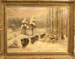 LORENZ Willy 1901-1981,Darstellung einer verschneiten Waldlandschaft mit ,Eppli Auktionen 2008-05-02