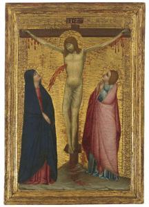 LORENZETTI AMBROGIO,The Crucifixion with the Madonna and Saint John th,Christie's 2022-06-09