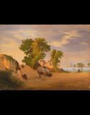 LORENZO PERETTI,Paesaggio in riva al lago,1847,Wannenes Art Auctions IT 2007-12-03