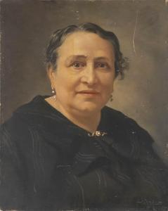 LOSA Gino,Ritratto di anziana signora con orecchini di perle,Bertolami Fine Arts 2020-07-02