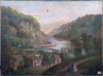 LOT Henry 1821-1878,View of Harper's Ferry, Virginia, from the Potomac,Cottone US 2022-11-02