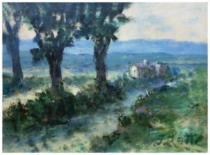 LOTTI Italo 1912-2009,Paesaggio e un olivo,Saletta d'arte Viviani IT 2017-05-06