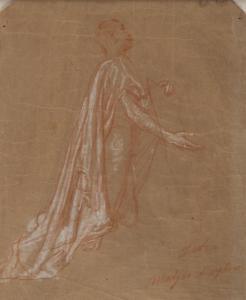 LOTZ Karoly 1833-1904,Study Drawing of the fresco of Matthias church,Pinter HU 2023-10-04
