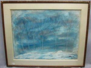 LOU JACOBI 1900-1900,Forest in blue.,1961,Braswell US 2010-09-20