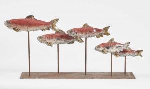 LOUARN AUTRET 1964,Banc de sardines rouges,1964,Adjug'art FR 2017-07-09