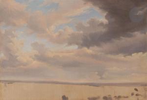 LOUBON Emile 1809-1863,Étude de nuages,Ader FR 2023-03-21