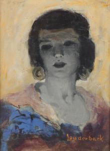 LOUDERBACK Walt S.,post impressionist portrait of a female performer,Ripley Auctions 2023-07-01