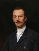 LOUDET ALFRED 1836-1898,Portrait eines jungen Herrn mit Orden,1891,Fischer CH 2014-11-26