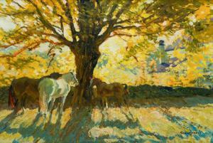 LOUGHEED Robert Elmer 1910-1982,Fall on Eden Hill,Hindman US 2023-05-04