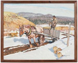 LOUGHEED Robert Elmer 1910-1982,The Saw Mill Roan,Brunk Auctions US 2024-03-08