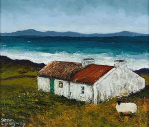 LOUGHREY Sean,OLD COTTAGE, WEST OF IRELAND,Ross's Auctioneers and values IE 2024-03-20