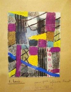 LOUIS E,Composition abstraite,1988,Piasa FR 2010-10-20