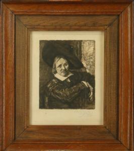 LOUIS GREUZE 1863-1950,Portrait d'homme,Monsantic BE 2009-10-25