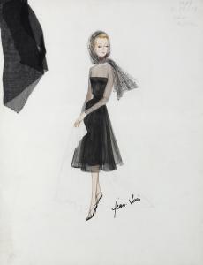 LOUIS Jean,Costume Design/Illustration for The Thrill of it A,1963,Clars Auction Gallery 2017-07-16