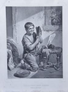 LOUIS STANISLAS Marin Lavigne 1797-1860,La toilette du petit savoyard,Etienne de Baecque 2018-03-29