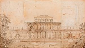 LOUIS Victor 1731-1807,Projet présumés pour le Palais-Royal,Millon & Associés FR 2017-10-27