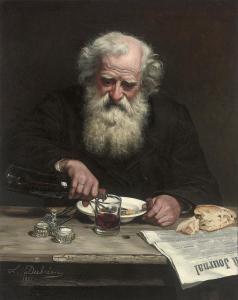 Louise DUBREAU,The old lodger,1877,Christie's GB 2008-10-01