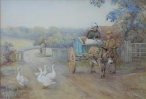 LOUISE HARDMAN Emma 1885-1935,BARGAINING GEESE, MICHAELMAS,Lyon & Turnbull GB 2011-02-10