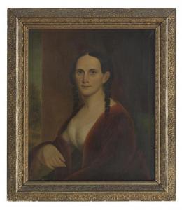 LOUISIANA SCHOOL,Portrait of a Prominent Young Lady,19th Century,New Orleans Auction US 2017-12-10