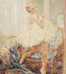 LOUKOTA Josef 1879-1967,A Girl in an Armchair,Palais Dorotheum AT 2018-09-22