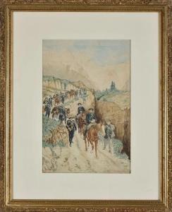 LOUSTAUNAU Louis Auguste,La colonne de chasseurs alpins descendant la monta,Sadde 2024-04-06