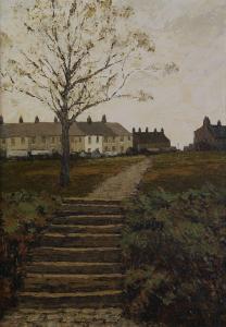 LOVE vera 1900-1900,Northern Hill Village with terraced houses viewed ,Capes Dunn GB 2017-03-28