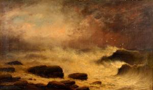 LOVELL John,A stormy seascape,1883,Charterhouse GB 2016-07-22