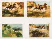 LOVELL Tom 1909-1997,Compilation of four studies,Scottsdale Art Auction US 2023-04-14