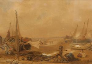 LOVER Samuel 1797-1868,Beach scene,1841,Golding Young & Co. GB 2021-05-26