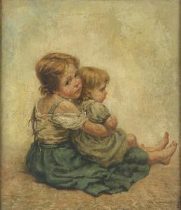 LOVERING Ida 1800-1900,portrait of two girls,Ewbank Auctions GB 2023-03-23